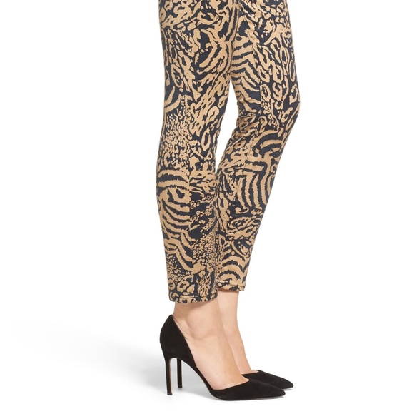 Leopard Print Ankle Skinny Jeans 7FAM - Picture 3 of 6